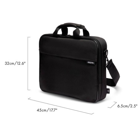 DICOTA ONE Bæretaske til notebook 17.3 300D genbrugt PET Sort